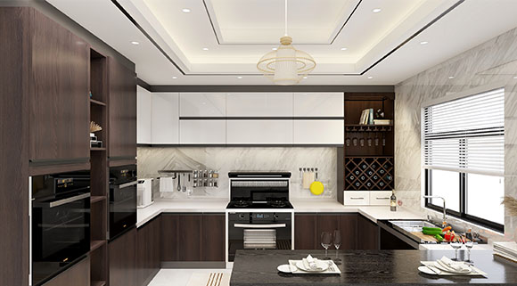 開放式廚房必備十大品牌科恩蒸烤消一體變頻大吸力集成灶，給力！