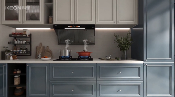 廚房zui潮搭配！科恩6550+KN700金剛防爆灶！